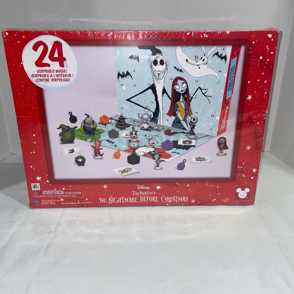 Disney Nightmare Before Christmas Advent Calendar 24 Surprises Figures Stickers
